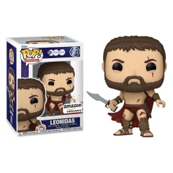 Funko Pop! Movies: WB 100 - 300 King Leonidas (Bloody) (Amazon Exclusive)
