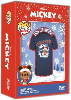 Pop! Boxed Tee: Disney Holiday - Santa Mickey - SIZE XL