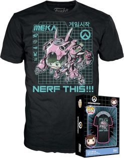 Funko Pop! Boxed Tee: Overwatch - D.Va N MECHA - SIZE M