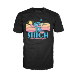 Funko Pop! Tee: Lilo & Stitch - Stitch Music (Blacklight) T-Shirt - X-Large
