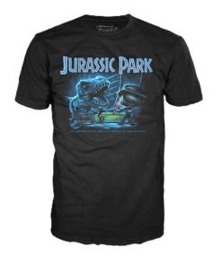 Funko Pop! Tee: Jurassic Park - T-Rex with Jeep - X-Large